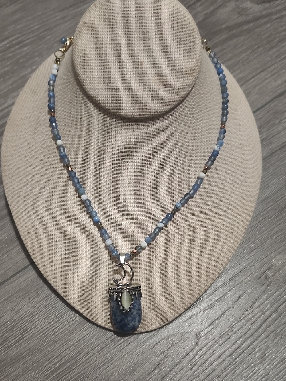 Handcrafted Repurposed Midnight Current Necklace